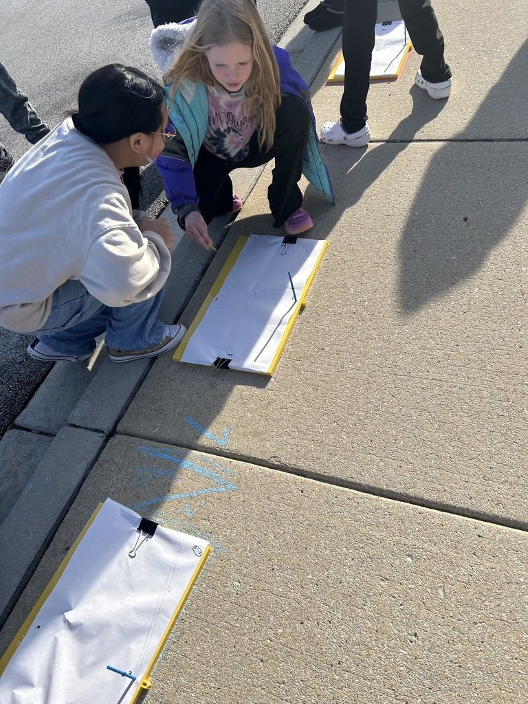 6th grade students are investigating the question, "Can shadows provide evidence for the changing of the seasons?" in science class!