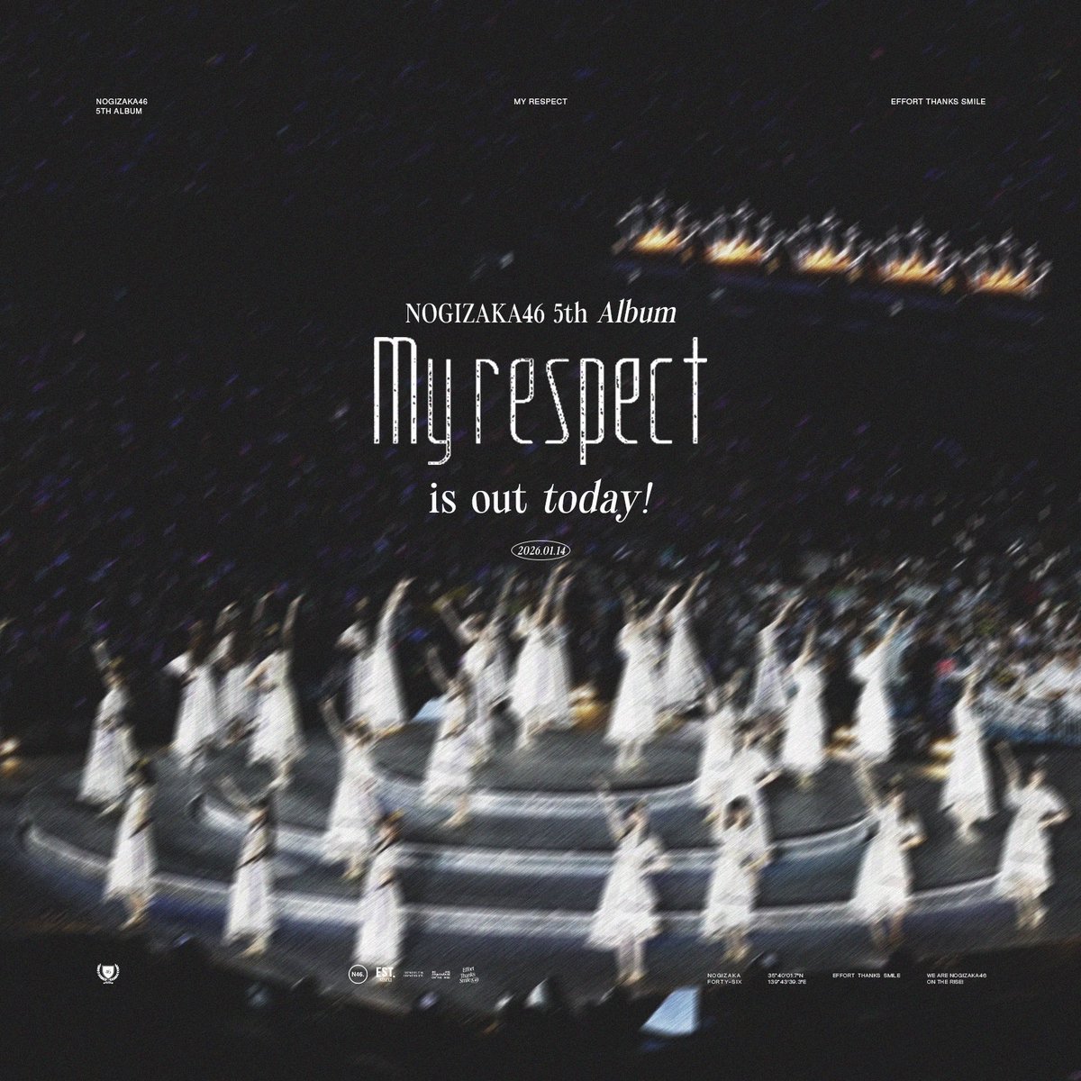 Nogizaka46 5th Album “My respect” is out today 💜✨🍽️ #乃木坂46