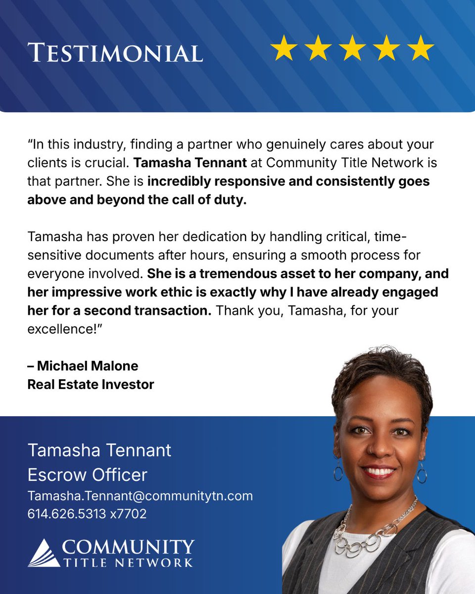 Community_tn's tweet photo. Way to go, Tamasha! An outstanding review and well deserved. https://t.co/3UtS9NxXZH