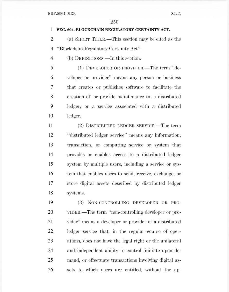 BitcoinMagazine's tweet image. NEW: 🇺🇸 US Senator Cynthia Lummis releases draft for Bitcoin and crypto market structure legislation.

"After months of hard work, we have bipartisan text ready for Thursday’s markup." 👀
