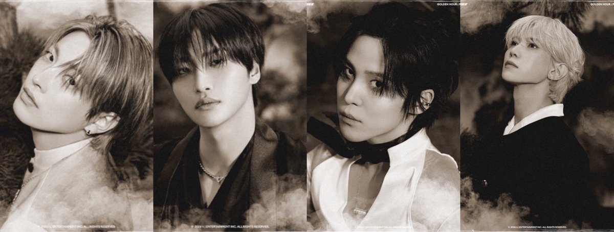 atzbase's tweet image. ATEEZ drops the first round of concept photos 1 for GOLDEN HOUR: Part.4 out Feb 6