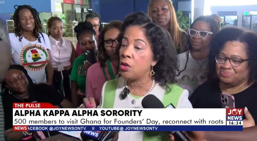 “Ghana welcomed 500 members of Alpha Kappa Alpha Sorority Incorporated. They came to celebrate the sorority's 118th Founders Day. This is the first time the group held the event outside the U.S. They also plan to charter a new chapter in Accra.”
ghanawebbers.com/videos/alpha-k…