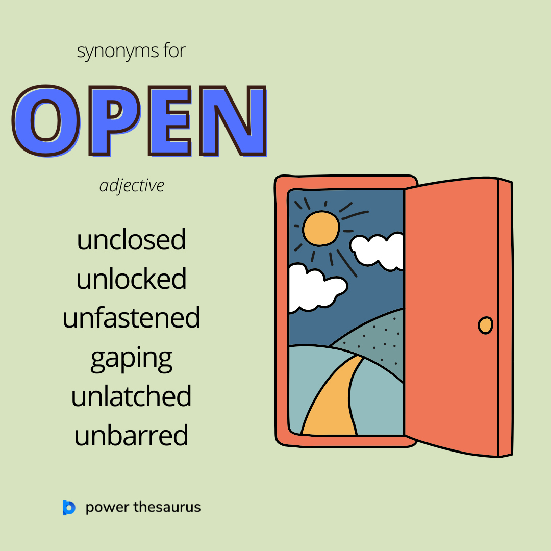 thsr.us/open

If something is open, it is not closed or locked, and people can enter it, use it, or see inside it.

E.g. "The shop is open until 9 p.m., so we still have time to go there."

#synonym #thesaurus #learnenglish #ielts