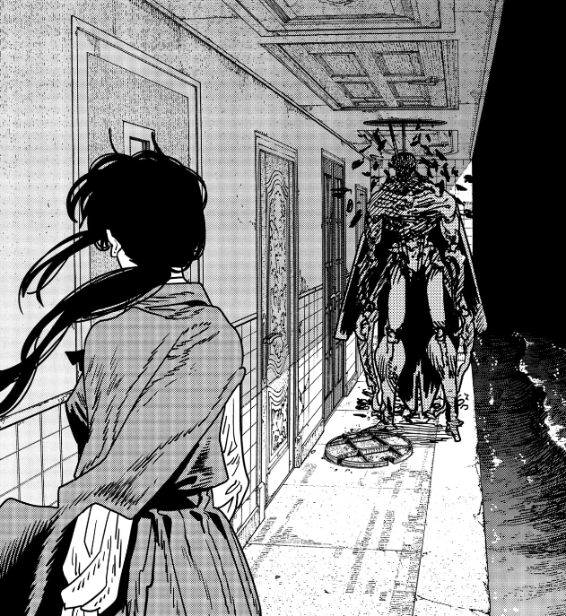 wanderjegson's tweet image. Today's Chainsaw Man was peak as always but i don't know what the fuck is even happening anymore, is that supposed to be Black Sun from Kamen Rider? My brain just stopped working