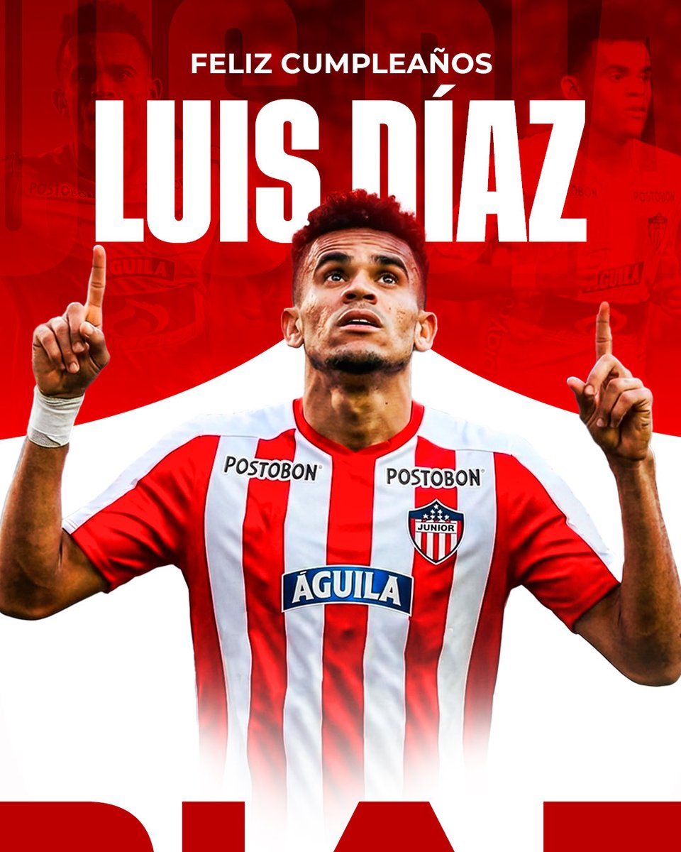 JuniorClubSA's tweet image. Orgullo de la casa y referente del fútbol mundial.
¡Feliz cumpleaños, Lucho Díaz! 🎉🦈
¡Gracias por tanto! 
#VamosJunior