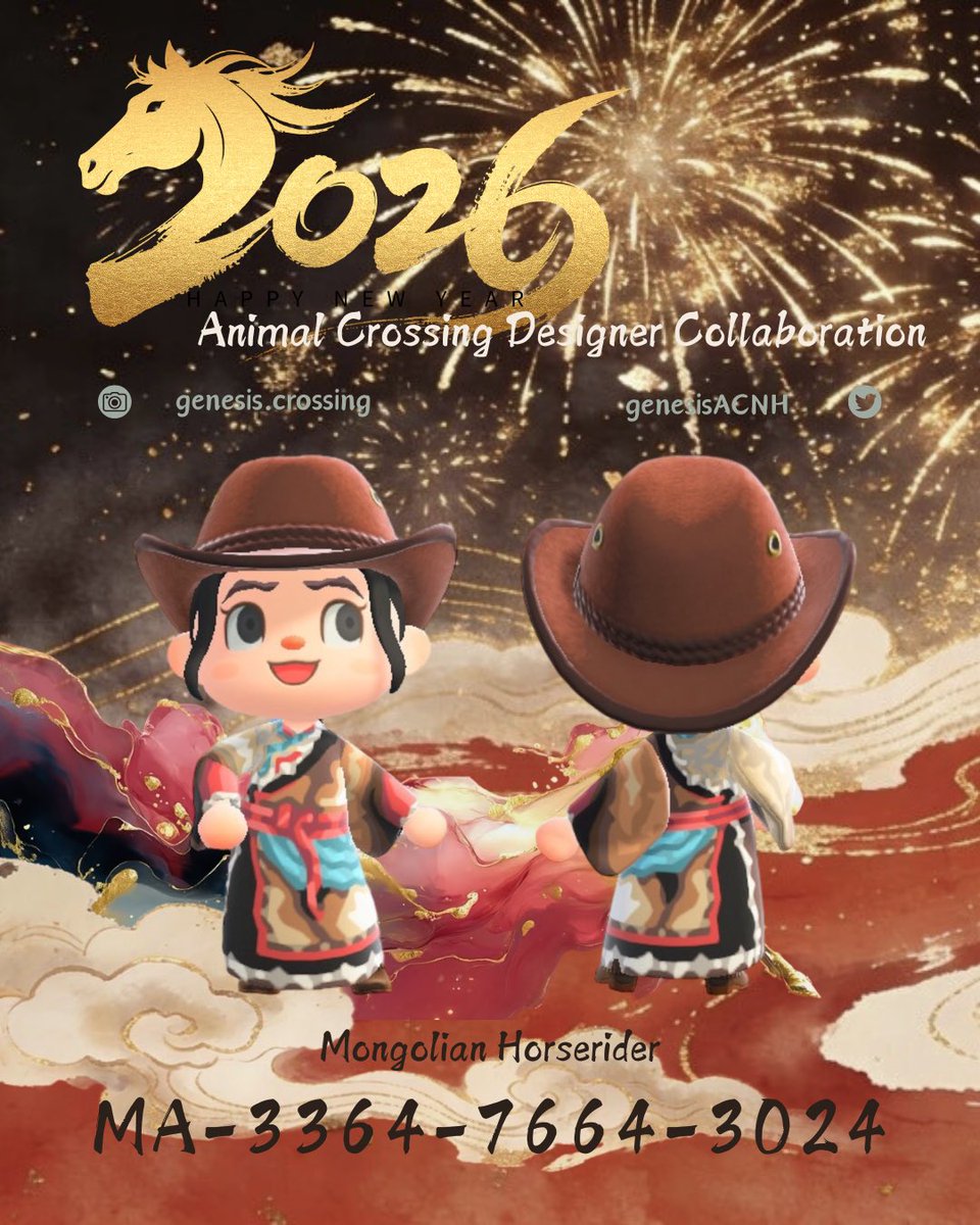 GenesisACNH's tweet image. 🐎 𝐘𝐄𝐀𝐑 𝐎𝐅 𝐓𝐇𝐄 𝐇𝐎𝐑𝐒𝐄 • Design Collaboration 🐴 

Teaming up with incredibly talented designers for this zodiac-theme!

Featured designers 👇🏼 
@h04h04 
@m2rMu0AERMZiXcQ 
Me

#ACNH #AnimalCrossing #AnimalCrossingDesigns
#マイデザイン #マイデザイン配布
#あつ森マイデ