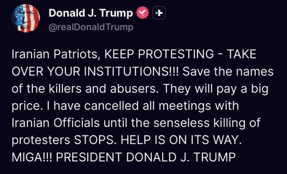 NiohBerg's tweet image. Whether Trump keeps his promise or not, I can guarantee you the regime in Iran will do everything in their power to prevent Iranians from seeing this post.

They will kill everyone and everything.

Time is running short, President.