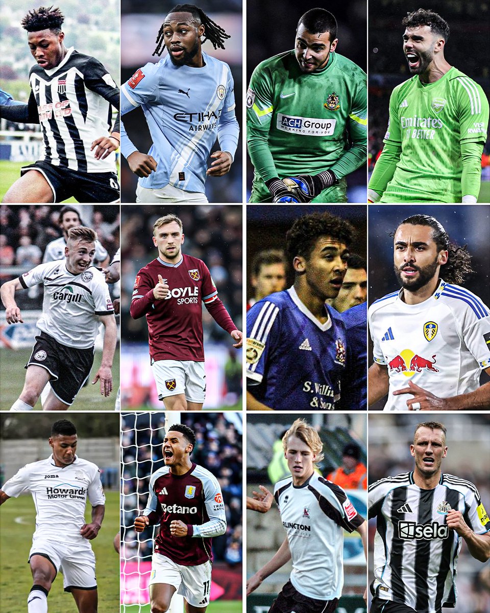 Non-league feeding the Premier League right now 🙌📈

Antoine Semenyo▪️Bath City ➡️ Man City
David Raya ▪️Southport ➡️ Arsenal
Jarrod Bowen▪️Hereford ➡️ West Ham
Dominic Calvert-Lewin▪️Stalybridge ➡️ Leeds
Ollie Watkins▪️Weston S-M ➡️ Aston Villa
Dan Burn ▪️Darlington ➡️