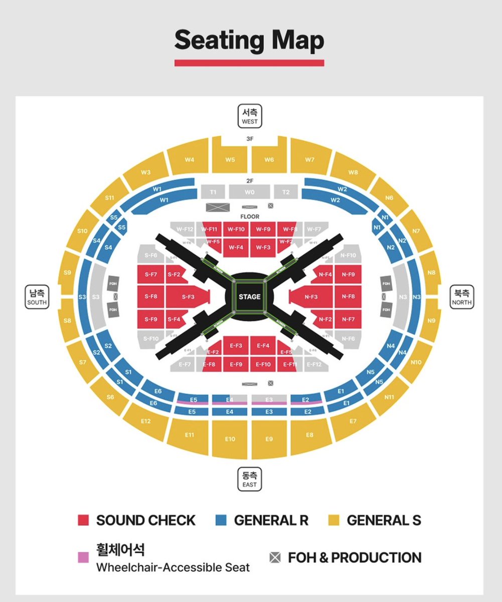 charts_k's tweet image. Stage layout for @BTS_twt's concerts in Goyang Stadium, South Korea!
