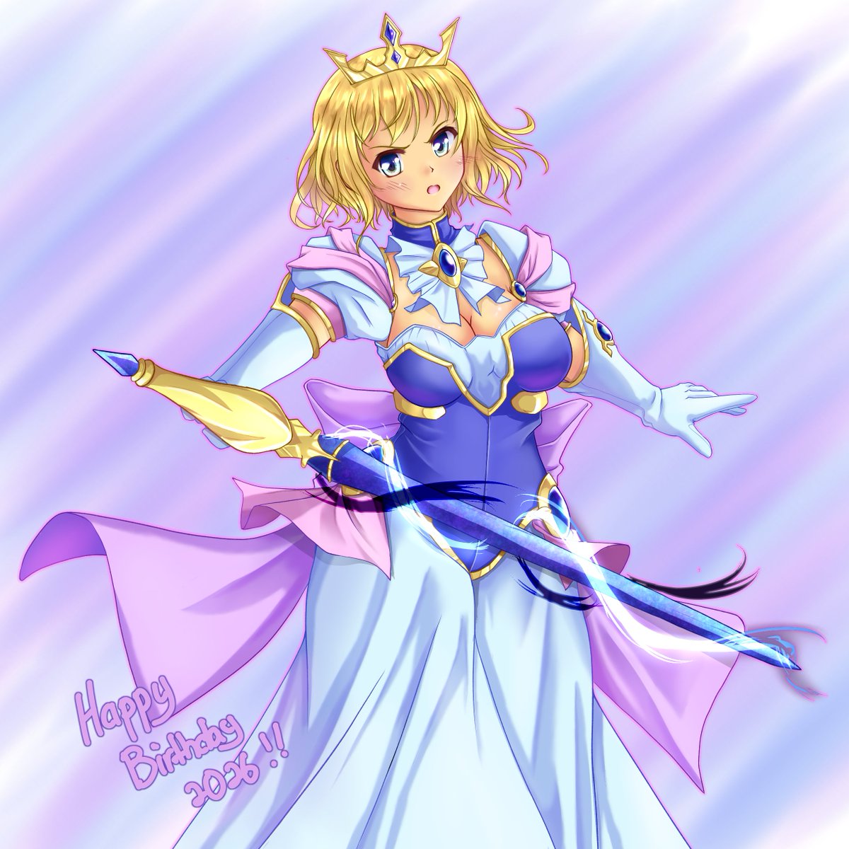 JasphereRindou's tweet image. アンジェリーク王女２０２６年誕生日おめでとう～～
フィーナ姫とのクロスオーバーです～
#あいミス #あいミスラジオ