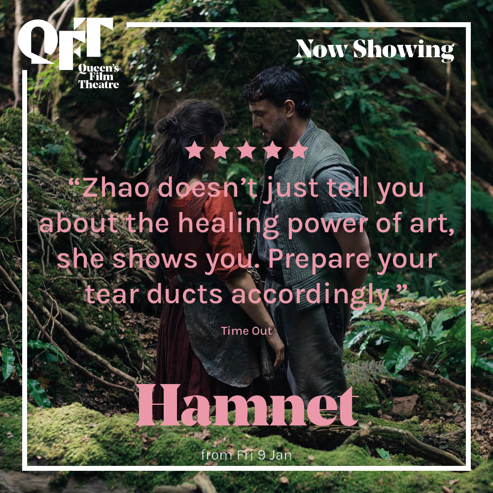 QFTBelfast's tweet photo. #LastChance to dance, magic, dance

SCREEN/PRINT: Labyrinth: 11:00 #lastchance
Hamnet: 11:45 / 17:30 / 20:20
Saipan: 13:20
Sentimental Value: 14:30
The Voice of Hind Rajab: 15:30 / 17:45
Marty Supreme: 20:00

https://t.co/V0GTWZLa2r https://t.co/c0Jgd0nUw5