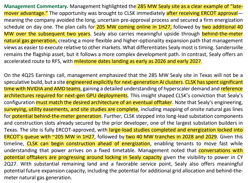 FinancialErnie's tweet photo. $CLSK
Sealy, Texas @CleanSpark_Inc  management commentary 👀 https://t.co/lMVPoOy5wN