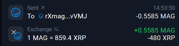 MagneticXRPL's tweet photo. 🚀 Stabilization plan: 39/50 day

✔️ $MAG was bought and burned for $1000
✔️ The farming rewards has been reduced by 0.01

PS: Our plan involves a daily buyback and burn of $MAG, totaling $50,000, over 50 days (11 days left)