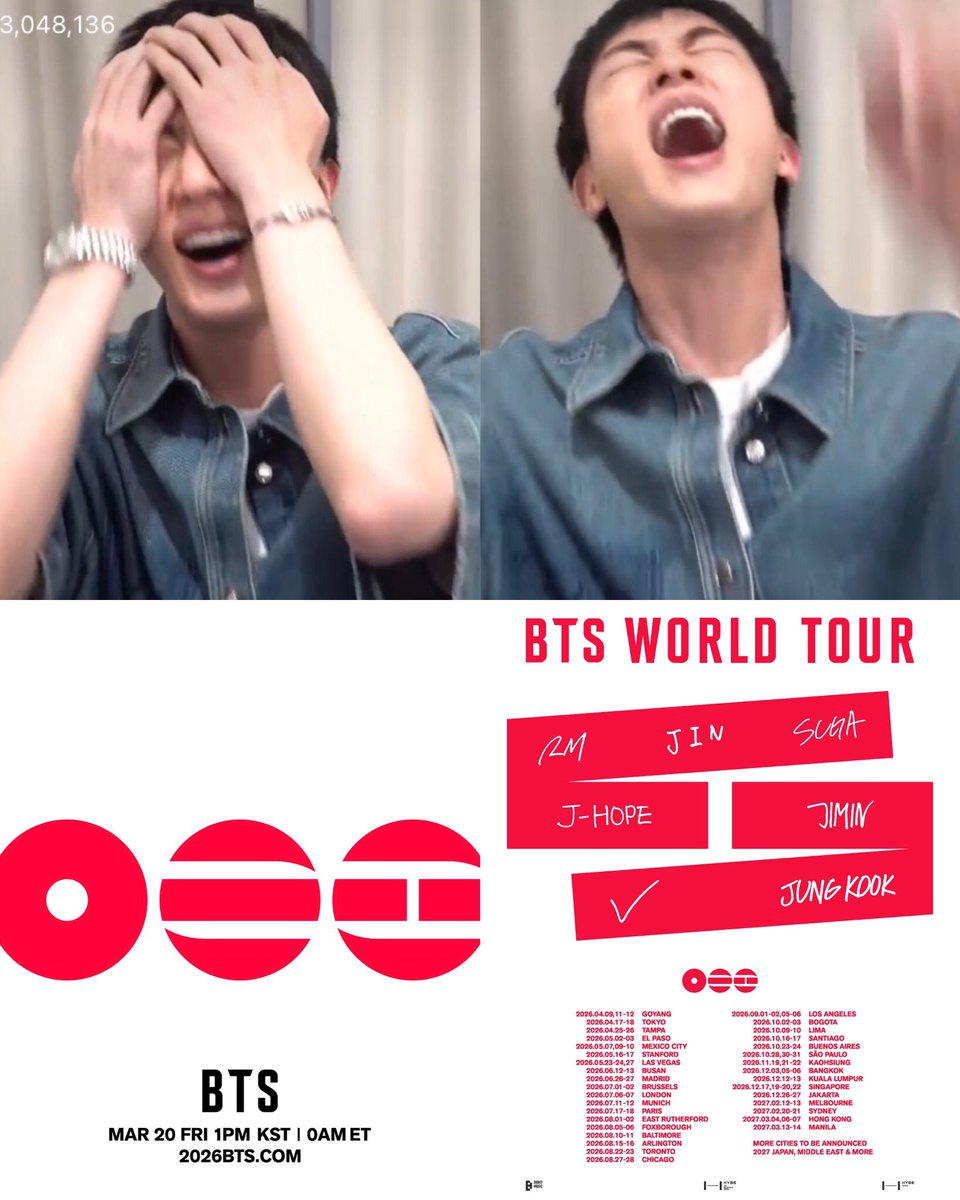 BTS COMEBACK         BTS WORLD TOUR