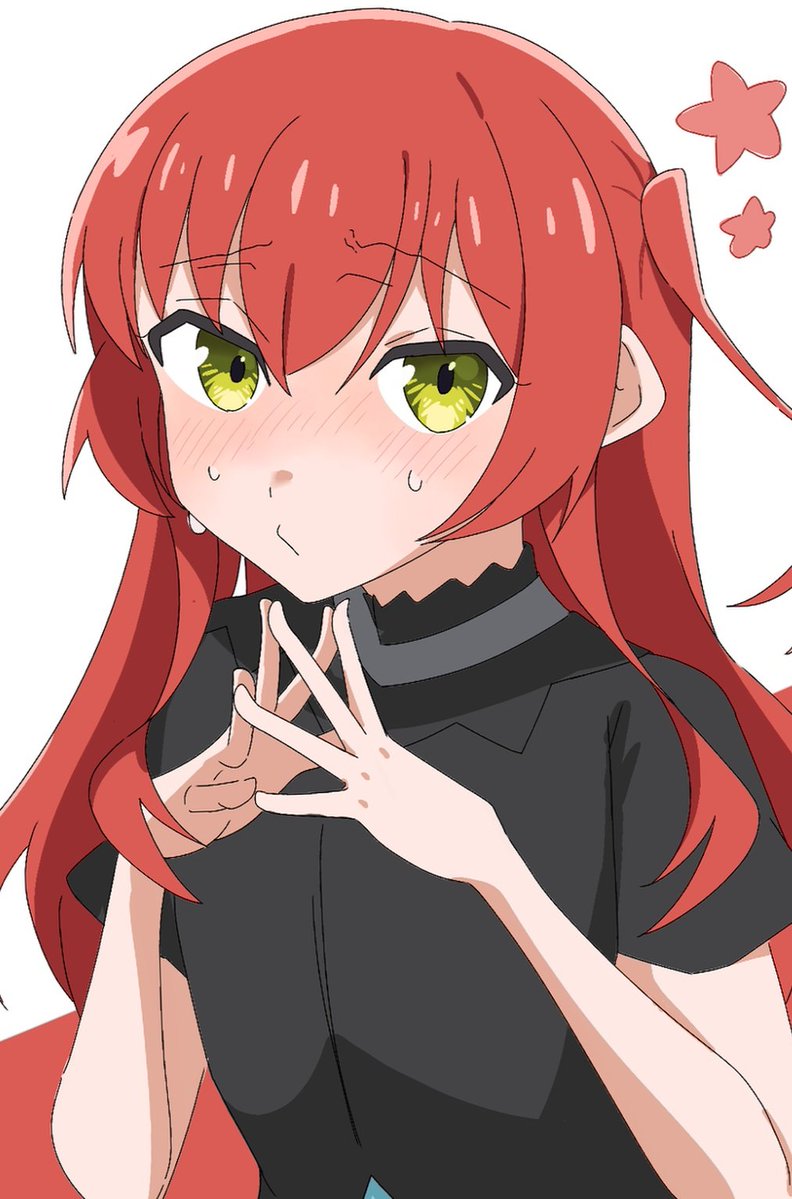 YKI_1030's tweet image. てれーん……//
 #ぼっち・ざ・ろっく  #ぼっちざろっく