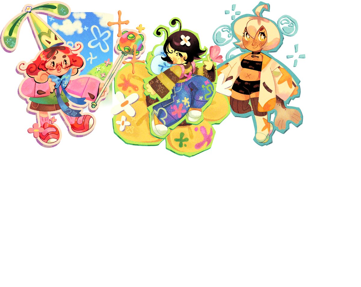 Oi amigos perdão ter sumido, tava de férias, também to testando esse estilinho de desenho tipo figurinhas chibizinho , vou abrir comms disso em breve se gostarem :>