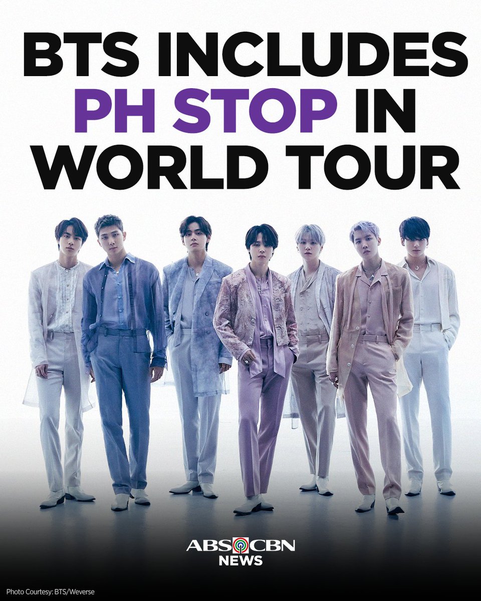 WE ARE SO BACK, FILO ARMYs! 😭

South Korean mega group BTS is coming to the Philippines on March 13 and 14, 2027 for their highly anticipated tour.