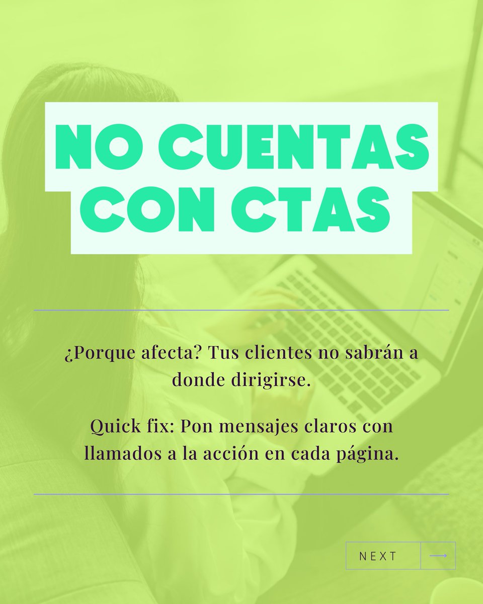 CaribaSocial's tweet photo. 🚨 Errores en páginas web que te están costando ventas (y quizás no lo sabes)

Deslizas, miras tu web y piensas:
“Se ve linda, debería funcionar”…
pero los números dicen otra cosa 👀

💡 Tu página web no está para “verse bonita”, está para convertir visitas en ventas. https://t.co/pUCRoIIuU7