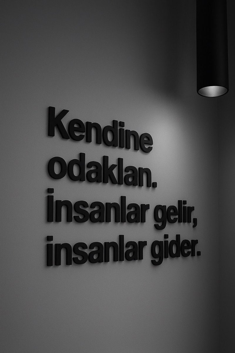 Kendime bir not;