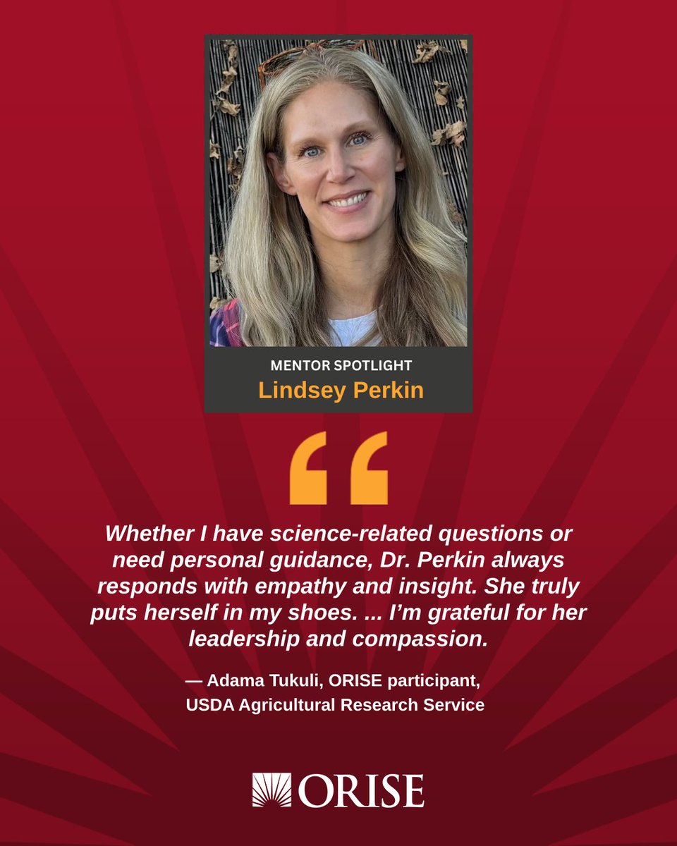 Experience ORISE Internships and Fellowships tweet media