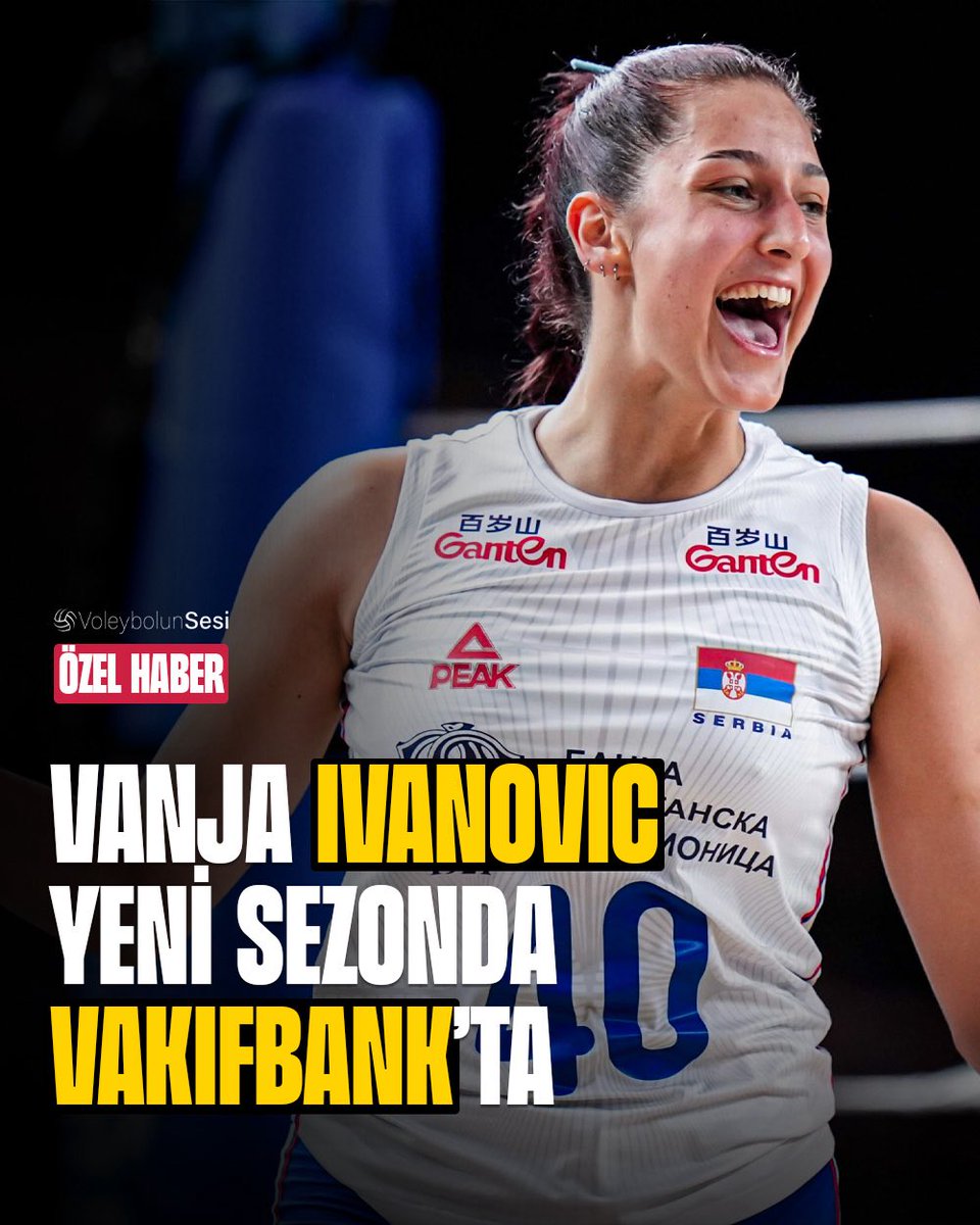 voleybolunsesi's tweet image. 📌 ÖZEL | 🟡⚫️ Vanja Ivanovic yeni sezonda VakıfBank’ta! 🔥

🇷🇸 Sırp smaçör ile 2 yıllık sözleşme imzalandı. ✍🏻

🔗 voleybolunsesi.com/vanja-ivanovic…