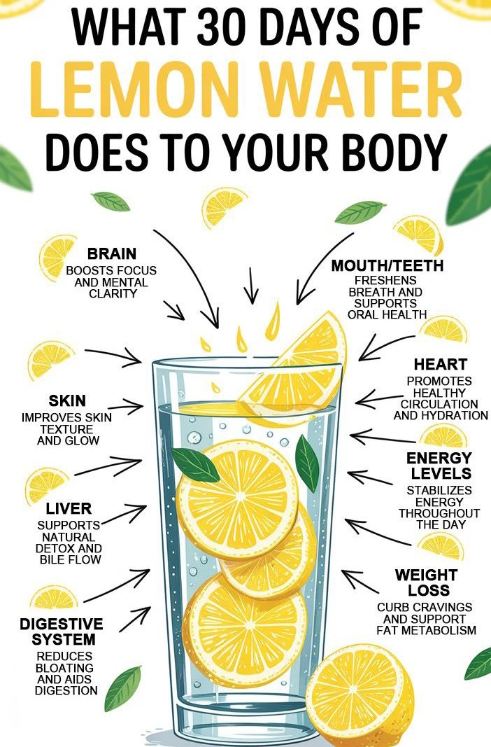 Always take warm water 💦 with lemon 🍋 every morning after brushing your teeth.
IT DOES WONDERS