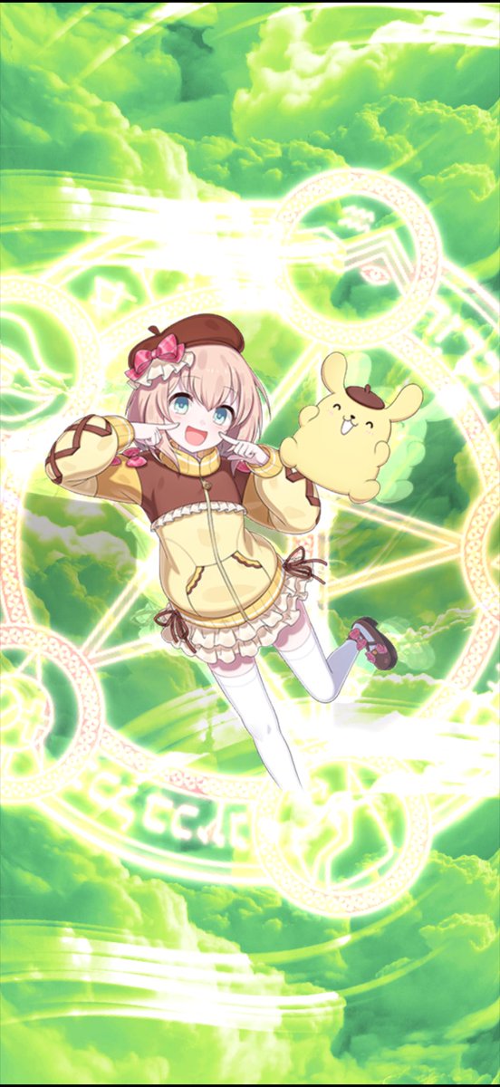 okita_kanade's tweet photo. スーちゃんとポムポムプリン可愛い🩷
この服普通に欲しい！
ちなみにコラボ収録の日はマイメロディの服を着ていました⭐️（ポムポムプリンの外出着がなかった...）
#ゴ魔乙 #ごまおつ #サンリオ https://t.co/Q8buRHFPAQ