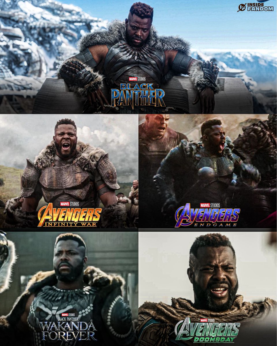 InsideFandom's tweet image. Winston Duke’s M’Baku will make his 5th MCU appearance in Avengers: Doomsday.