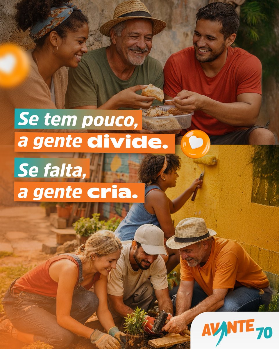 Aqui, a gente conhece a realidade de quem faz muito com pouco. Gente que cria, improvisa, se vira e segue em frente, mesmo quando o caminho não facilita. Porque quem vive a realidade de perto sabe que mudança não chega do nada.