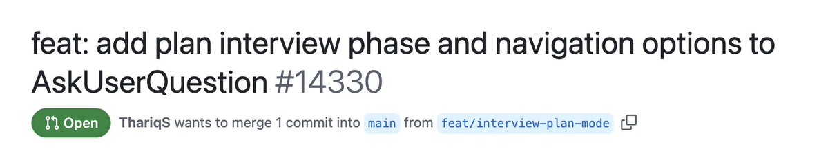 Plan interview PR