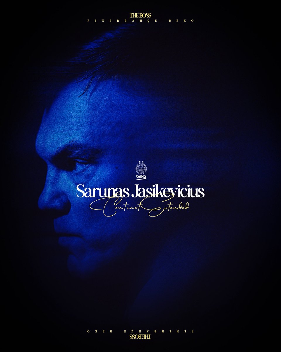 Başantrenörümüz Šarūnas Jasikevičius 3 yıl daha Fenerbahçe Beko’da! ✍️💛💙

Kulübümüz, bu sezon da büyük hedefler peşinde koşan <a href="/FBBasketbol/">Fenerbahçe Beko</a> Takımımızın başantrenörlüğünü yürüten ve kazandığımız tarihi başarıların en büyük pay sahiplerinden biri olan Šarūnas Jasikevičius ile 3