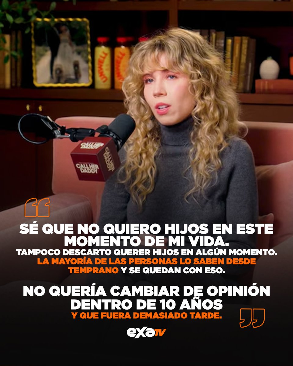 exatv's tweet image. Jennette McCurdy se sinceró sobre la maternidad 💬
La actriz y autora reveló que, aunque actualmente no desea tener hijos, decidió congelar sus óvulos para mantener abierta esa posibilidad en el futuro. 🍼

Durante su paso por “Call Her Daddy”, explicó que esta decisión está…
