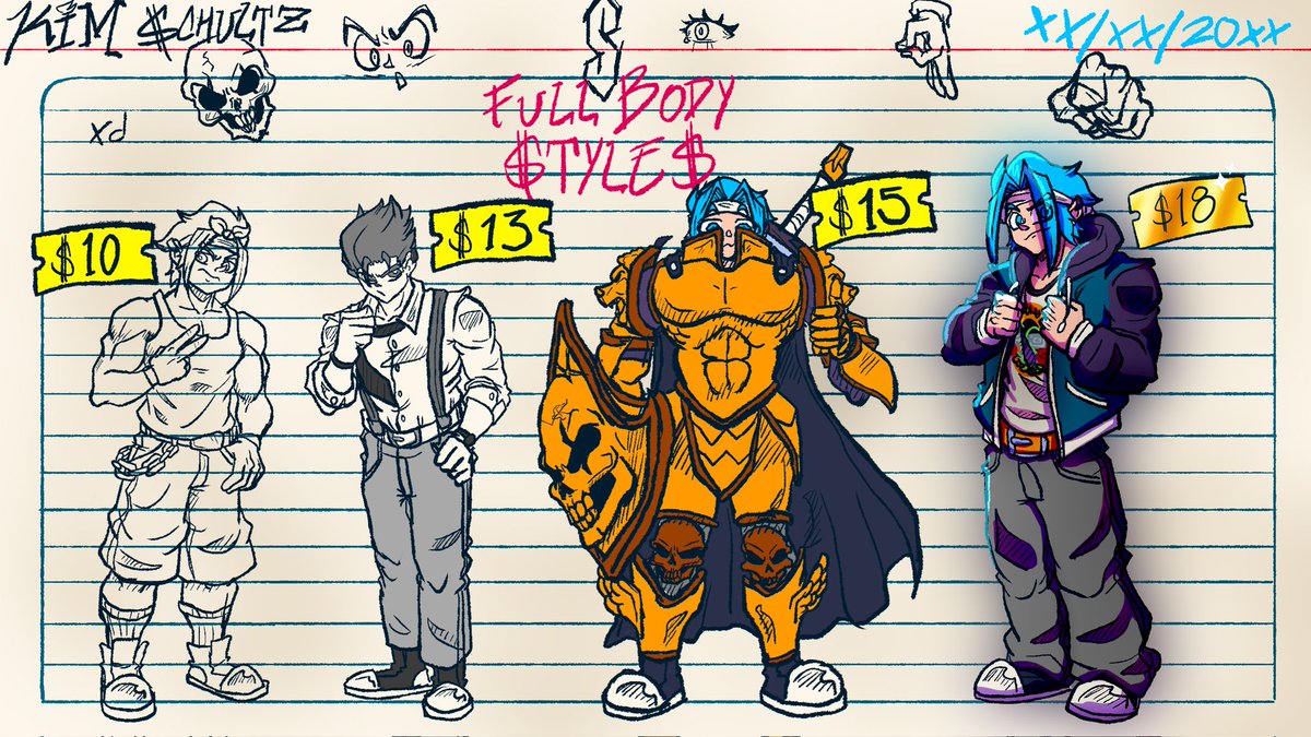 KimFirePunch1's tweet photo. 💸💸!!!COMMISSIONS OPEN!!!💸💸
Hey que rollo everyone, I have some news for you, we finally have a commission table!

So, if anyone is interested, I can give them a quote for a drawing MAMALON!!

If you're interested, send me a DM :D https://t.co/k1uwzQDyQQ