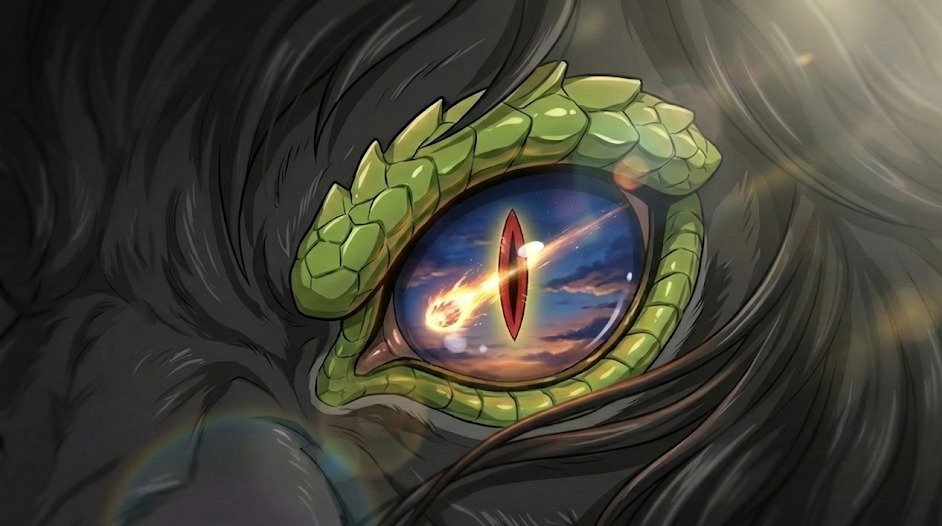 In the gaze of the ancient beast , a cosmic fire streaks across fate's horizon &amp; the kings are born