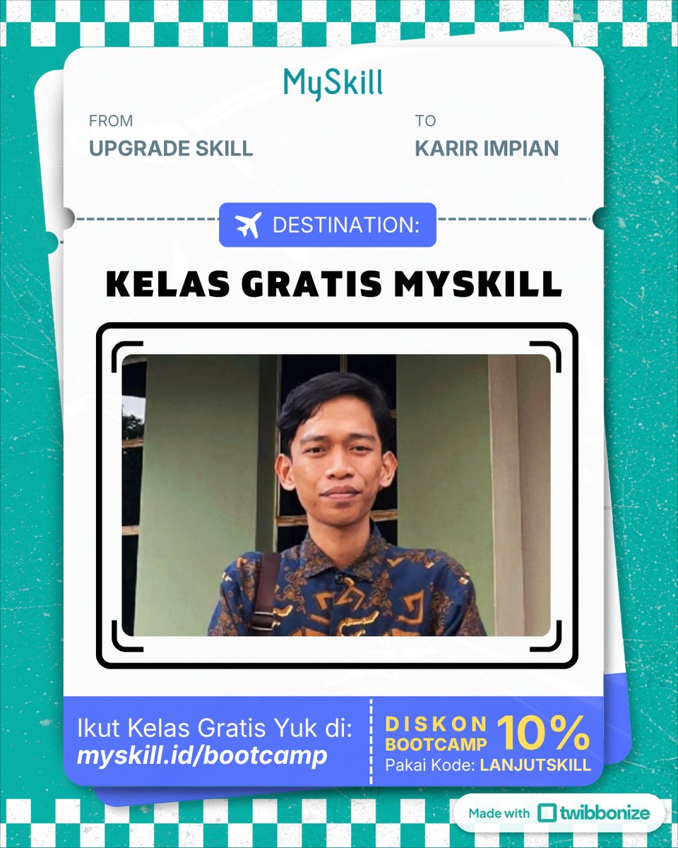 _busry's tweet image. rintis karir impian with @myskill_id