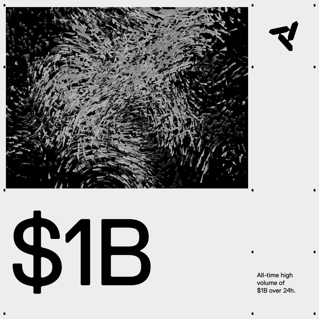 nadoHQ's tweet image. Nado just hit a new all-time high of $1B in 24h trading volume.