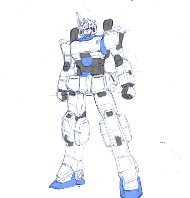 4年前に描いた ez8です ちゃんと パース取って描いたみたいです