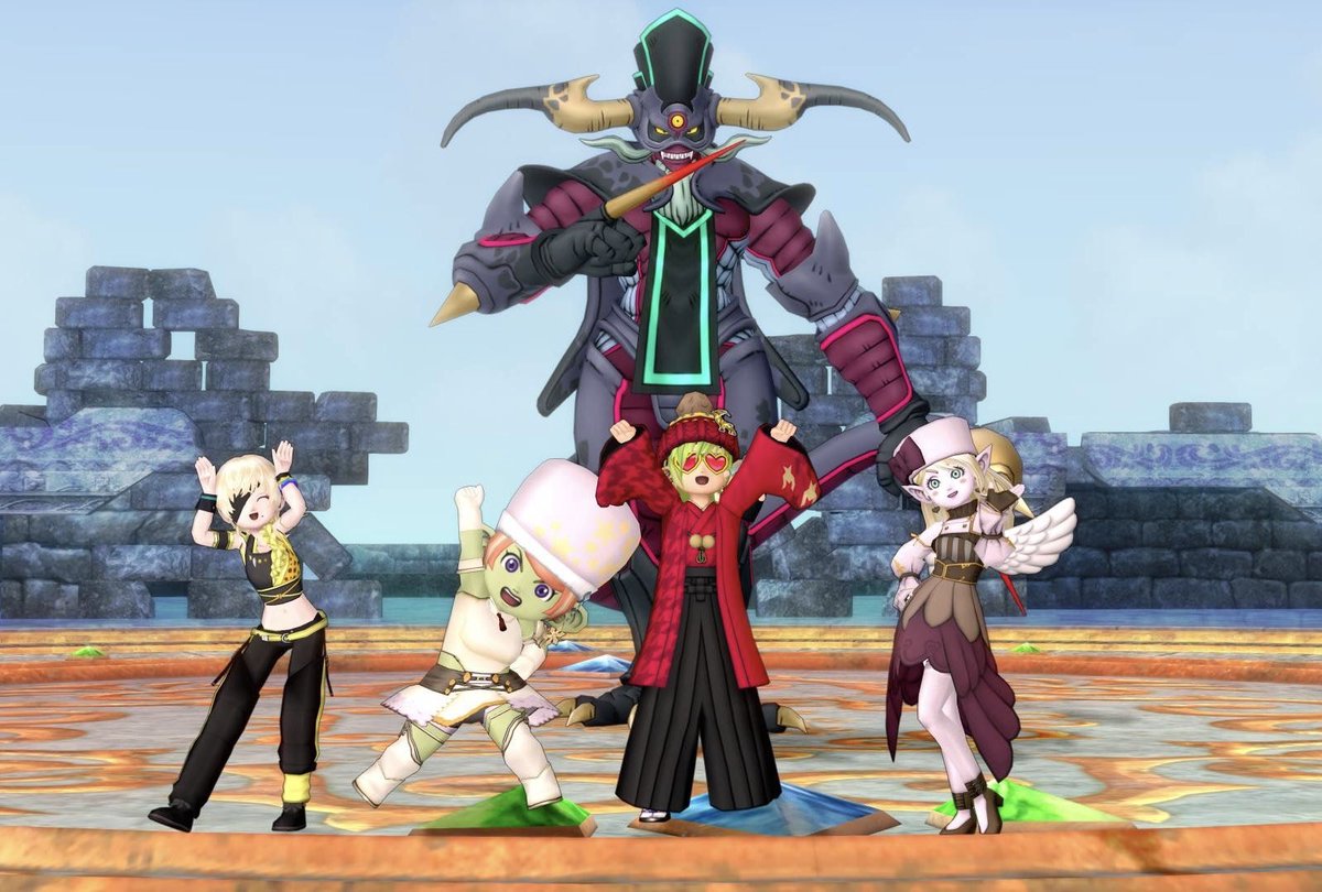 なんだかんだでコインボス初日はお祭りみたいでいいですね〜！！ 3周で現物4個！合成はHP埋めのリーチ！上出来です🤩 #DQ10 #ドラクエ10