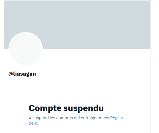Le compte <a href="/liasagan/">Lia Sagan</a>  vient de sauter !