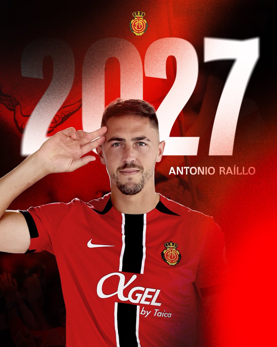Antonio Raíllo renueva hasta 2027 ❤️🖤

El capitán del equipo cumplirá así once temporadas consecutivas en el RCD Mallorca.