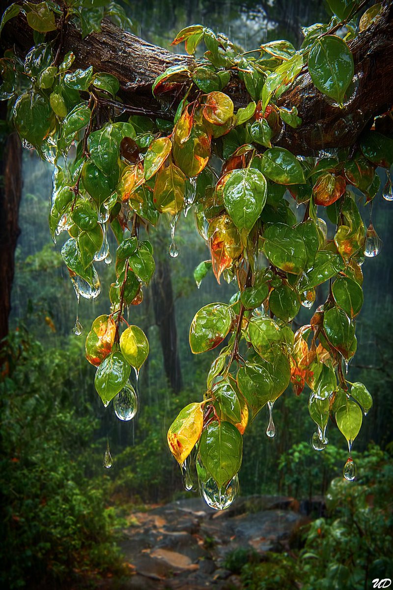 Droplets
Feel free to use all or part of this Midjourney prompt, including my --p
Shot on kodak portra 800 film. lit by overcast light. Closeup of leaves dripping water on A tree on a rainy day --ar 2:3 --turbo --profile 6pktpka f31jlp1 8hhmjfp fey4r6j eynj9qn klxqom5 5uz2kfv