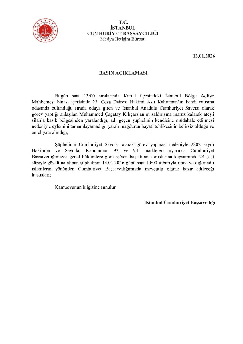 İstanbul Cumhuriyet Başsavcılığı (@istanbulcbs) on Twitter photo 