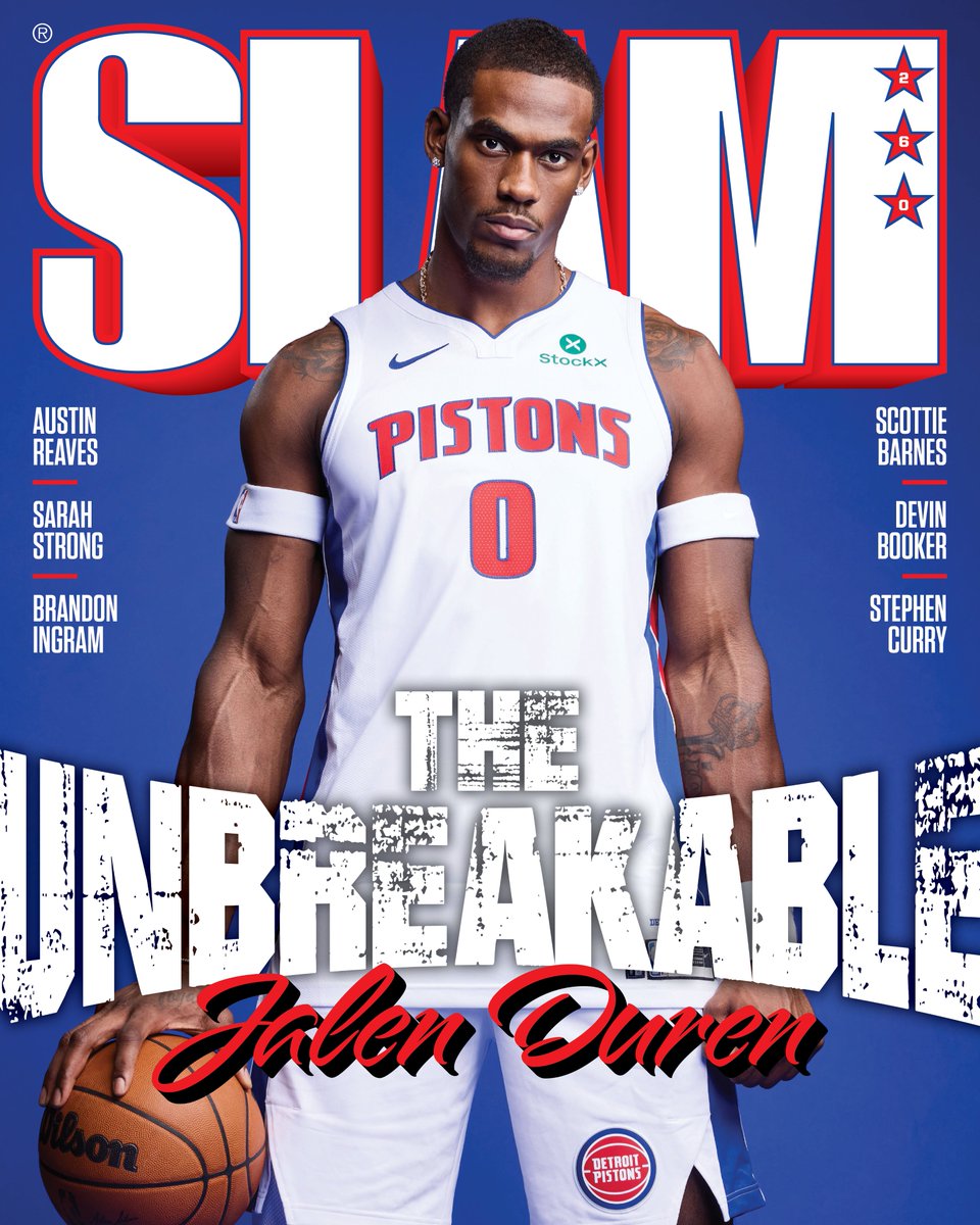 SLAMonline's tweet image. Undeniable drive. Endless motor. Jalen Duren helped lay the Detroit Pistons' winning foundation brick by brick and now he covers SLAM 260.

slam.ly/pistons