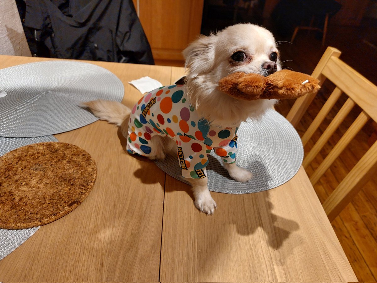 Äntligen har jag hittat rätt storlek på pyjamas till Börje.