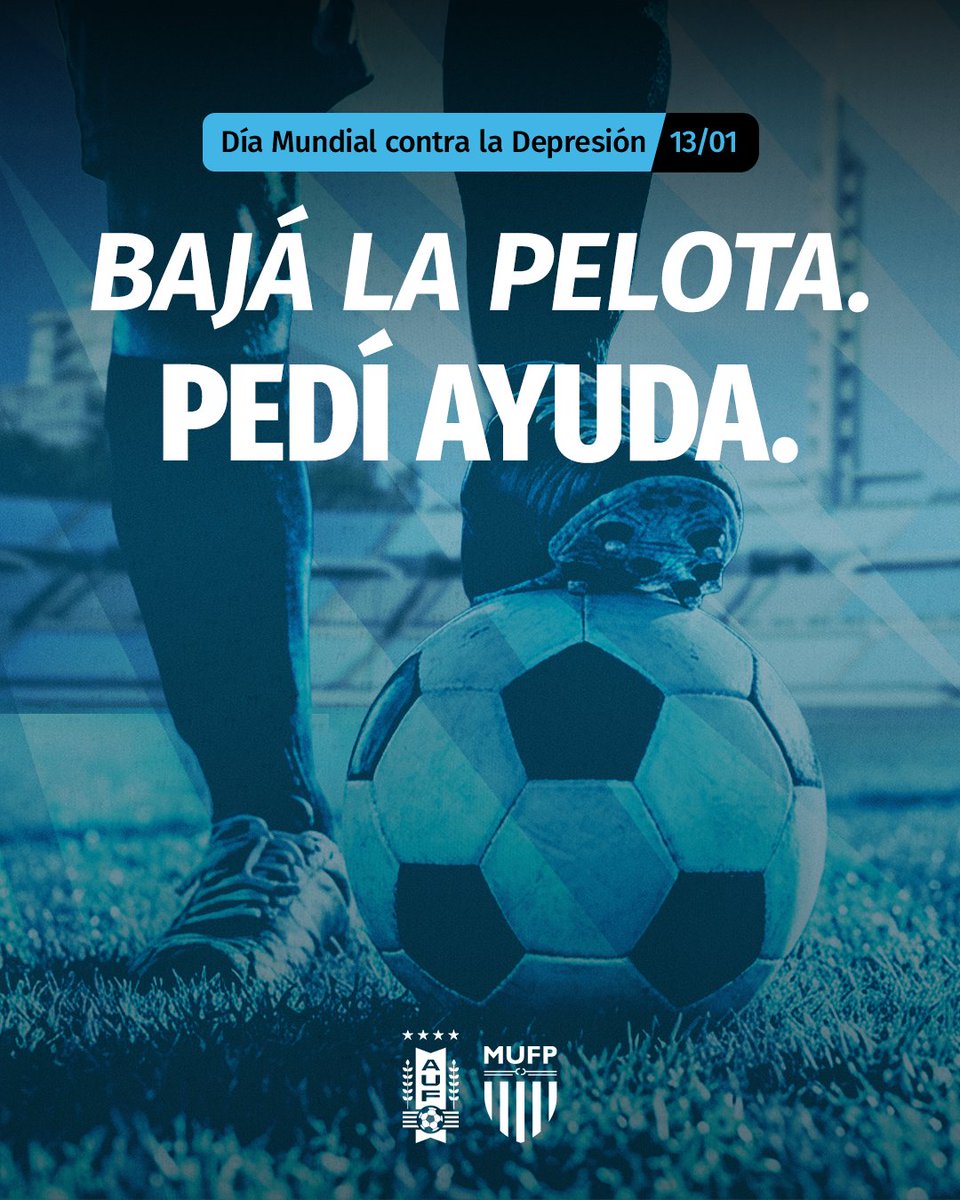 AUFOficial's tweet photo. 🧠 𝗖𝘂𝗶𝗱𝗮𝗿 𝗹𝗮 𝗺𝗲𝗻𝘁𝗲 𝗶𝗺𝗽𝗼𝗿𝘁𝗮

Hablar y pedir ayuda hace la diferencia. El departamento de #SaludMental de la @Mutual_Uru, con el apoyo de AUF, te acompaña.

#SomosElFútbol https://t.co/IJyjSGT2SL