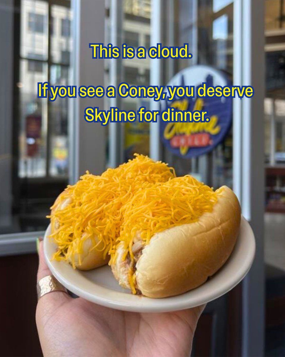 Skyline_Chili's tweet image. Don’t ignore the signs! It’s Skyline time 😋