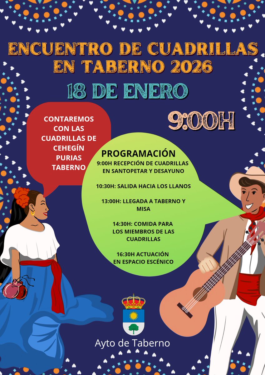 que no se pierdan nuestras tradiciones ❗❗18-1-2026 𝗘𝗻𝗰𝘂𝗲𝗻𝘁𝗿𝗼 𝗱𝗲 𝗖𝘂𝗮𝗱𝗿𝗶𝗹𝗹𝗮𝘀 𝗲𝗻 𝗧𝗮𝗯𝗲𝗿𝗻𝗼❗❗

informacion
👇 👇👇
albox.mforos.com/1042762/133167…