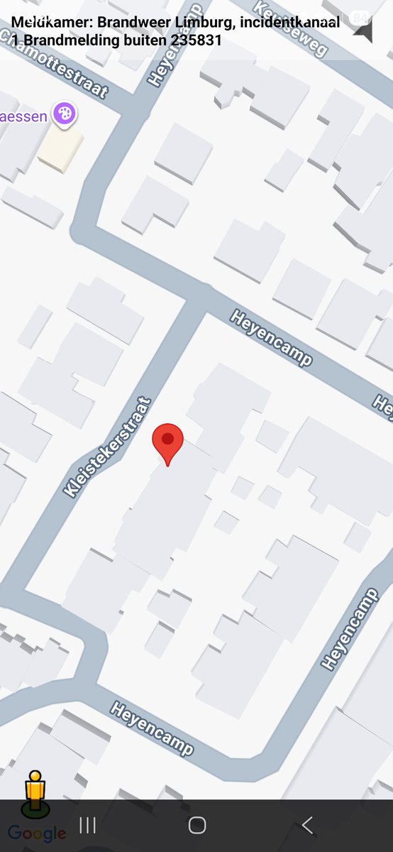 Brandmelding Buiten met inzet van Politie en Brandweer