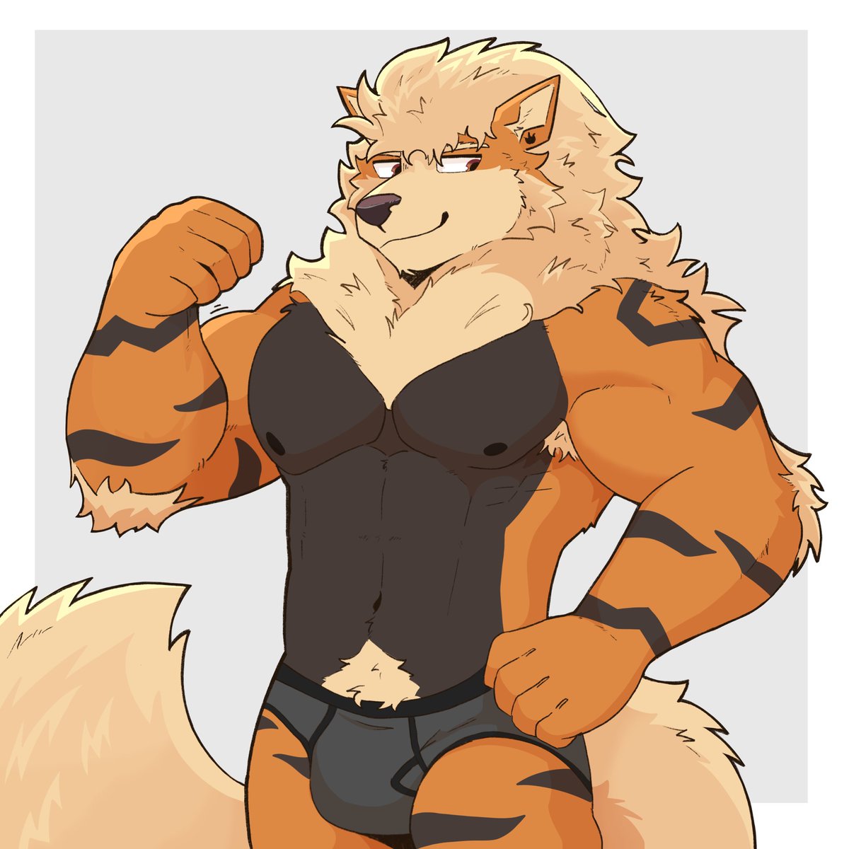 Bezzeroo's tweet image. Big arcanines are so fun to draw :P