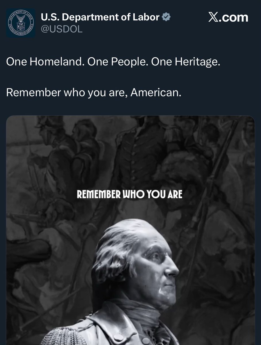 WUTangKids's tweet image. If you thought Kristi Noem using the "One of ours, all of yours" Nazi slogan was bad….the Department of Labor said hold our beer and dropped a tweet echoing the Nazi slogan "Ein Volk, ein Reich, ein Führer" (One People, One Realm, One Leader)